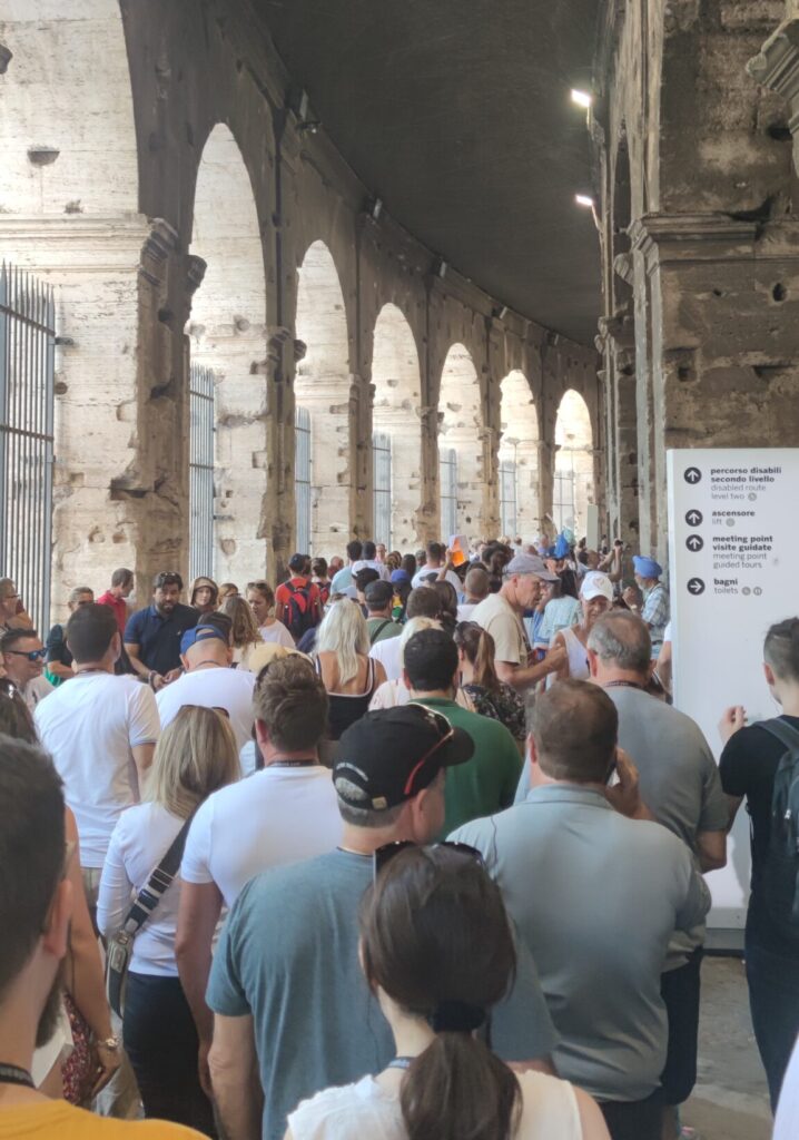 Foule au Colisée. Phoo de Annalisa Cingolani